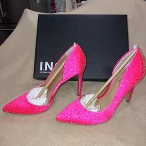 INC Kenjay4 Hot Pink Bling